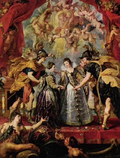 Peter Paul Rubens Austausch der Prinzessinnen oil painting image